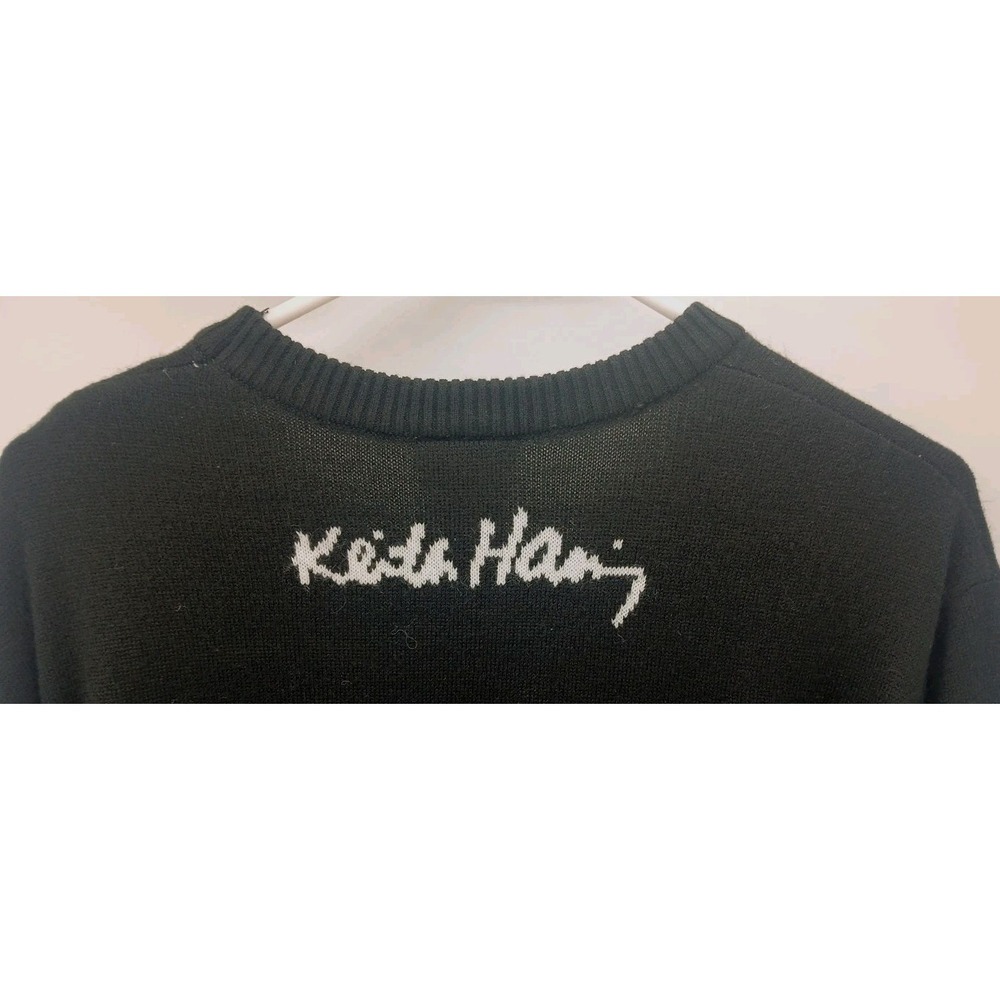 Keith Haring Sweater Happy Heart Big Logo Size Large Valentine's Day - Picture 3 of 6